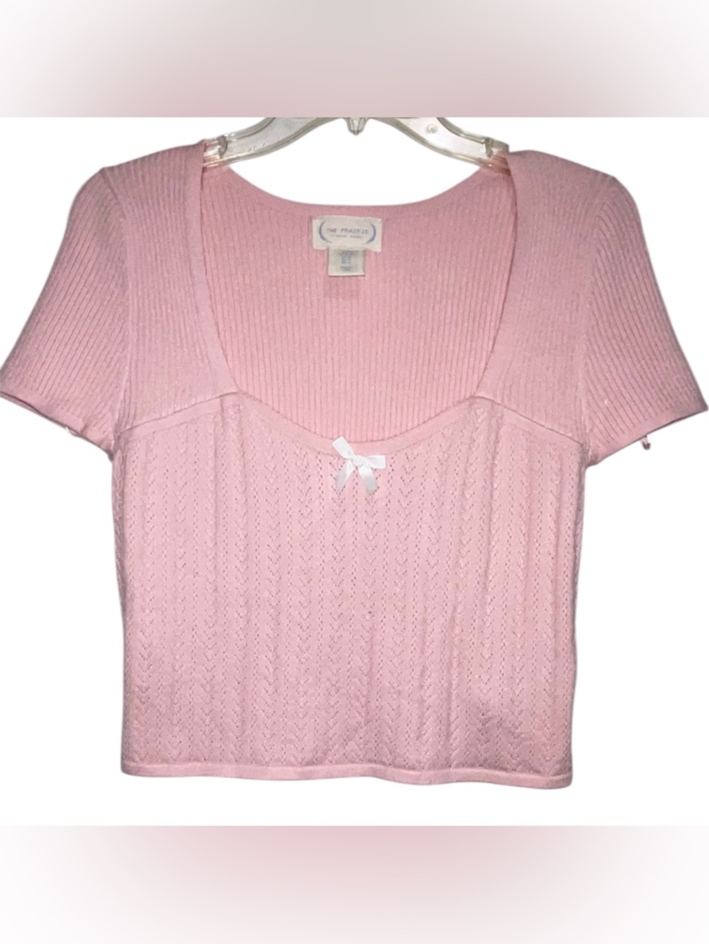 THE PRAIRIE by
RACHEL ASHWELL  Pink Short Sleeve Knit Top